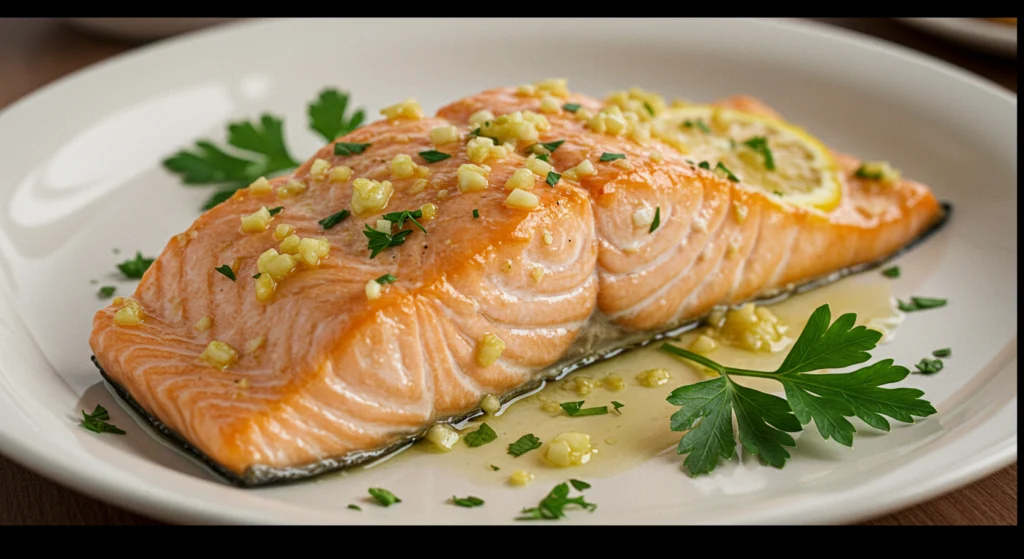 baked lemon garlic salmon