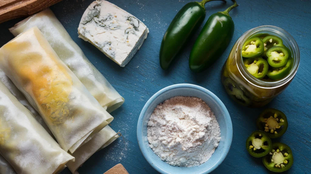 Egg Roll Wrapper Goat Cheese Jalapeño Recipe