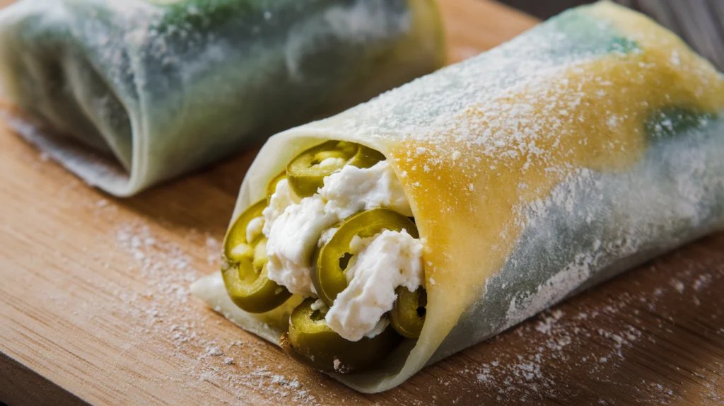 Egg Roll Wrapper Goat Cheese Jalapeño Recipe