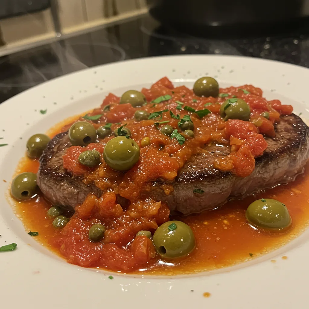 Easy Steak Pizzaiola Recipe –Italian Beef in Tomato Sauce!