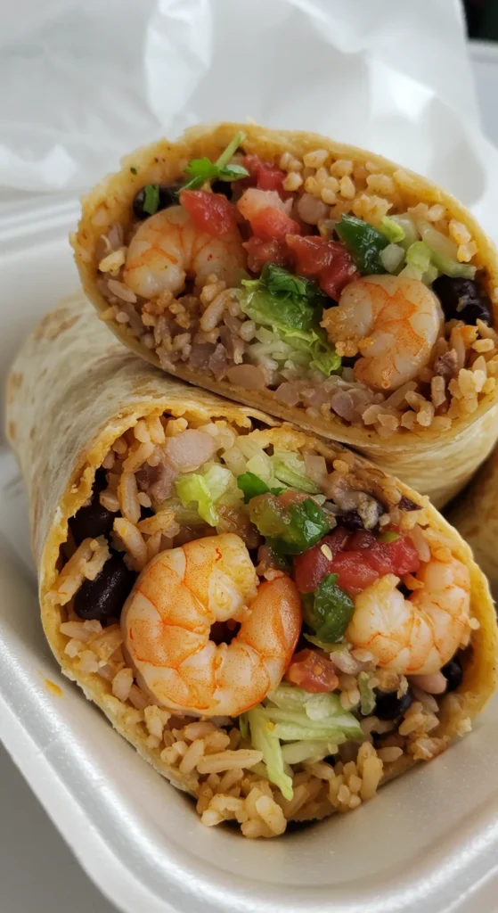 Ingredients for the Perfect Shrimp Burrito