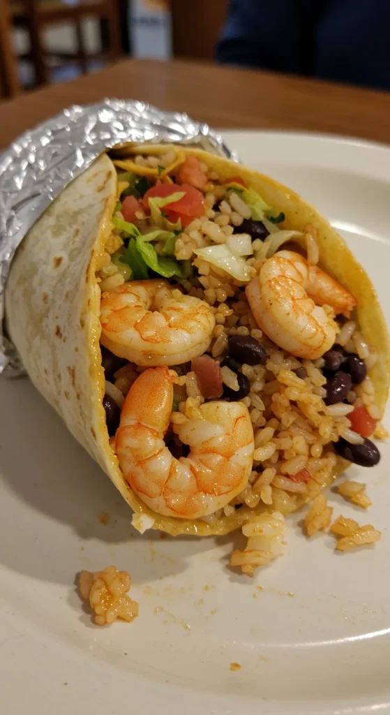 Ingredients for the Perfect Shrimp Burrito